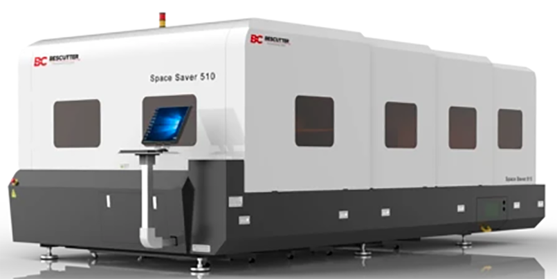 BESCUTTER SPACE SAVER 1500-4000W 5'X10' FIBER LASER - Express Machinery